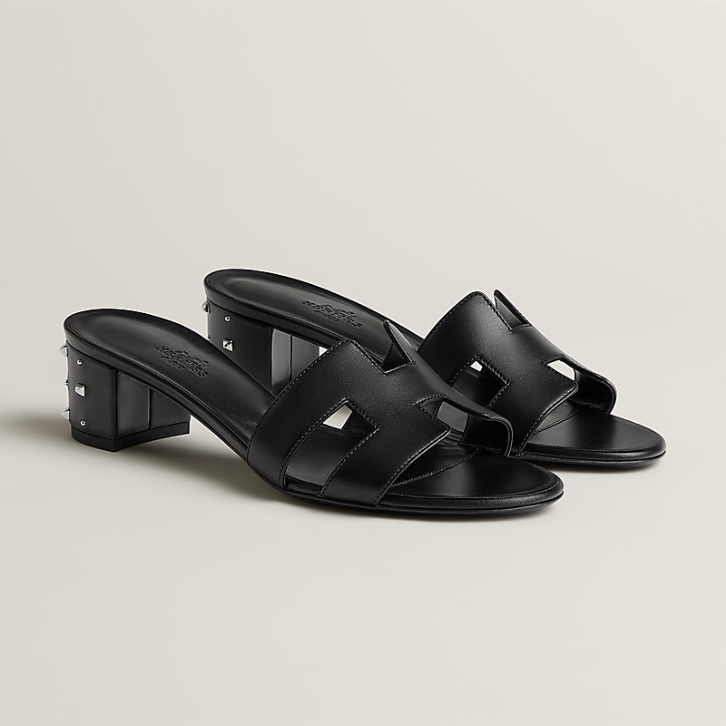 HERMES エルメス オアジス サンダル ヒール ブラック Sandália Oasis - Preto | Hermès Brasil